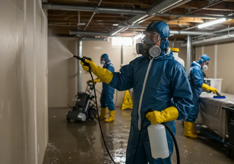 Basement Sanitization and Antimicrobial Treatment process in Hacienda Heights, CA