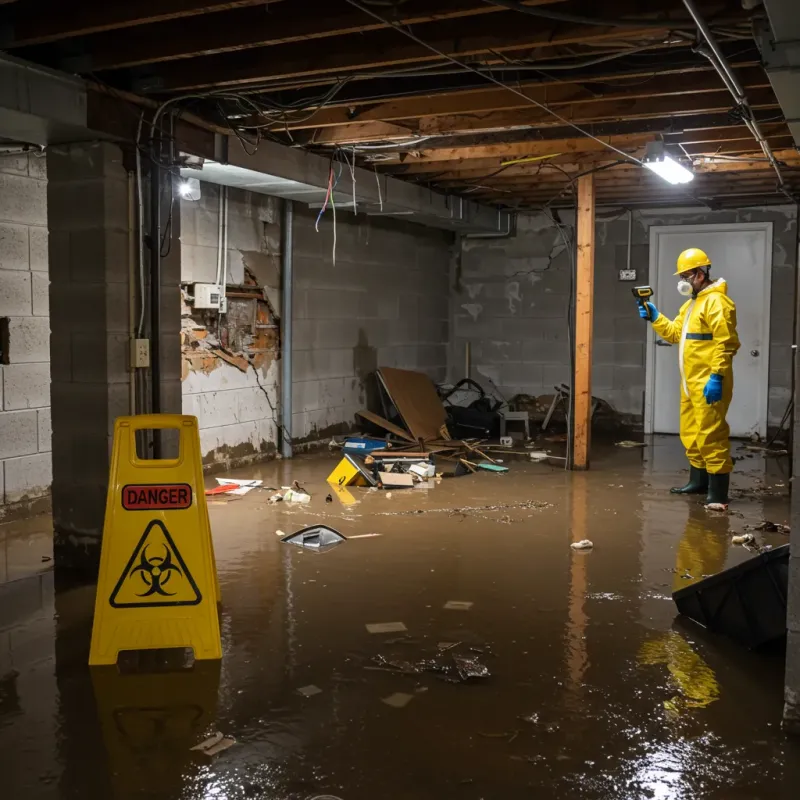 Flooded Basement Electrical Hazard in Hacienda Heights, CA Property